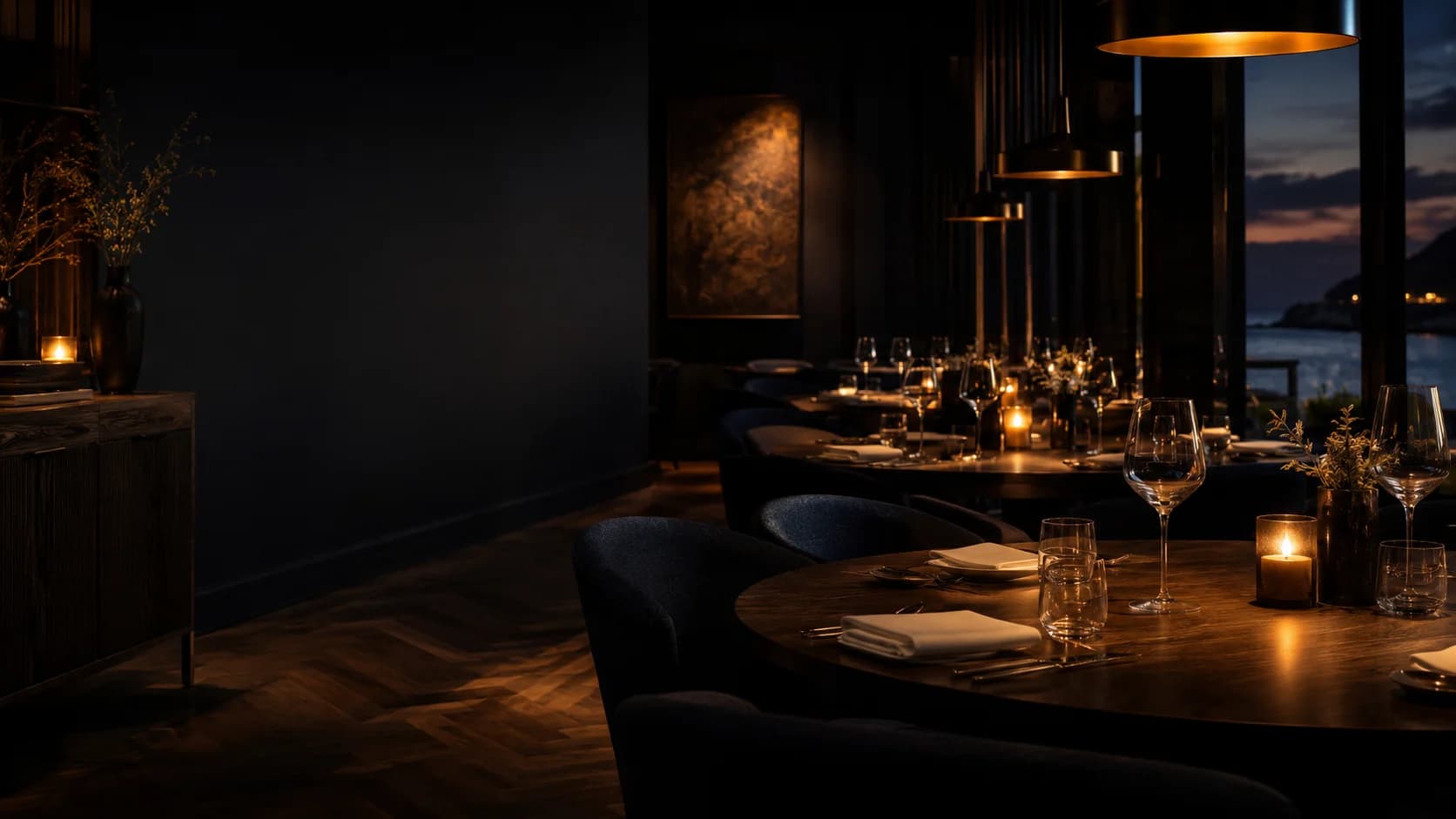 Interior de restaurante profesional — consultoría de hostelería y restaurantes